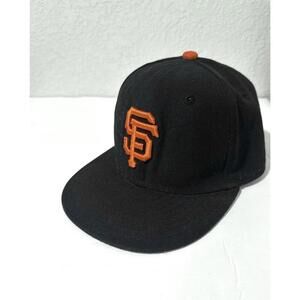 New Era 59FIFTY San Francisco Giants Black/orange Size 6 3/8 Ball Cap Hat